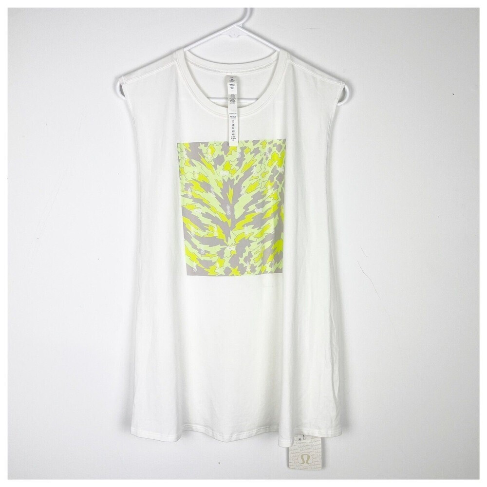 NWT Lululemon Size 10 Muscle Hustle Tee Women Shirt White​​​